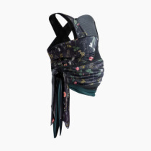 Boppy Baby Carrier - ComfyHug, Black Botanic, Hardware-Free Hybrid Wrap, 2 Carrying Positions, 0m+ 5-20lbs, Size Inclusive, Infant Carrier for Bonding