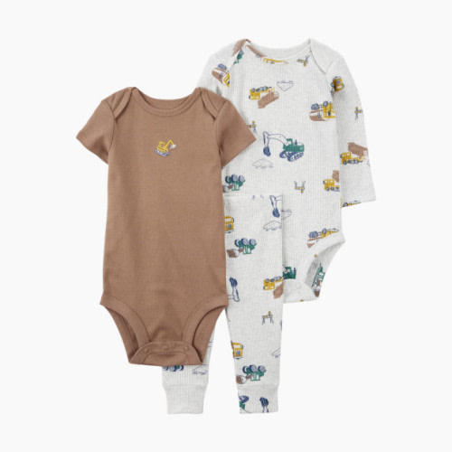 Carter's 3-Piece Bodysuit Pant Set - Gray, 3 M