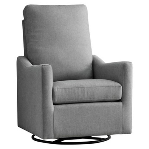 Delta Children Adley Nursery Glider Swivel Chair - French Gray