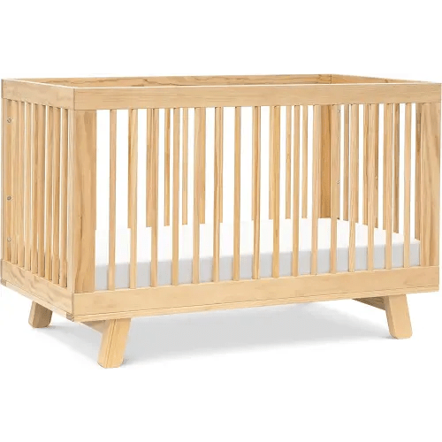 babyletto Hudson 3-in-1 Convertible Baby Crib with Toddler Bed & Daybed Conversion - Easy to Assemble - GREENGUARD Gold Certified w/ 4 Adjustable Mattress Heights - Natural