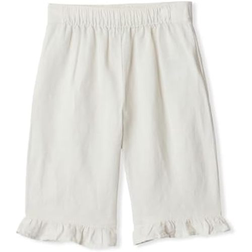 Amazon Essentials x Sofia Grainge Toddlers and Baby Girls' Cotton Linen Wide Leg Pull-on Pant with Ruffles