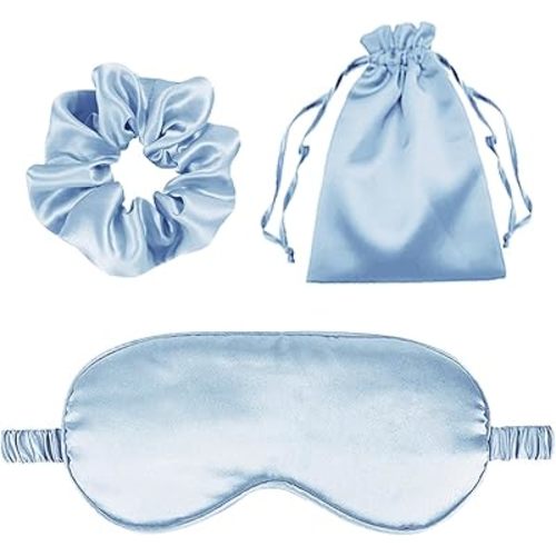 3Pcs Satin Eye Mask, Silk Sleep Set