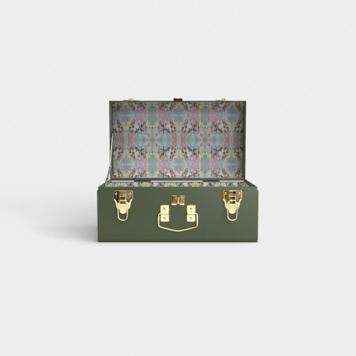 Mini Trunk - Green - Brooks Avenue / Embroidery