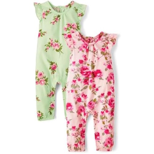 The Children's Place baby-girls And Newborn Sleeveless Pant Romper Playwear Outfit