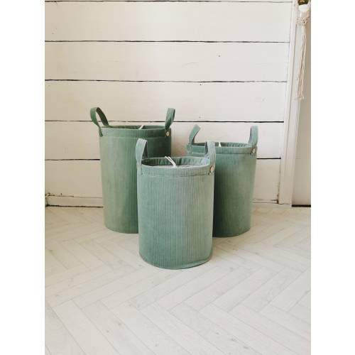 Toy and laundry basket, Toy storage bin, Fabric storage bin, Corduroy nursery basket, Playroom storage basket, Kid laundry baskets with lid