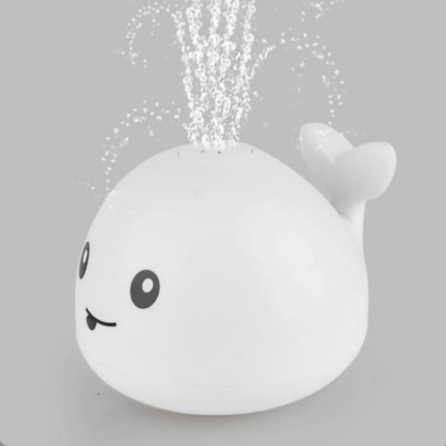 Rechargeable Whale Baby Toys, Light Up Bath Toys for Toddlers, Sprinkler Bathtub Toys for Infants Kids