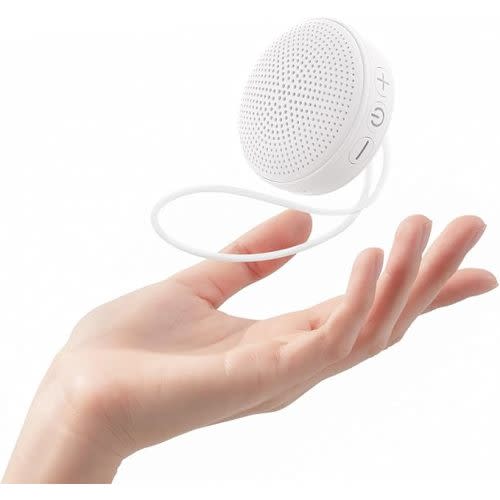 Babelio Sound Machine Baby Macaron Portable White Noise Sound Machine, 17 Soothing Sounds Mini Noise Machines for Kids Adults, Travel, Timer White