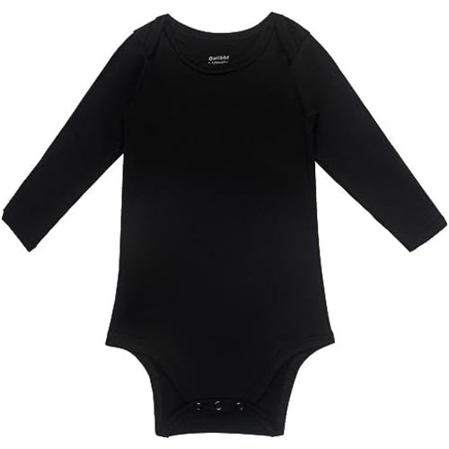 Rayon of Bamboo Baby Bodysuit For Boys Long Sleeve Sleepers With Mitten Cuffs-Newborn