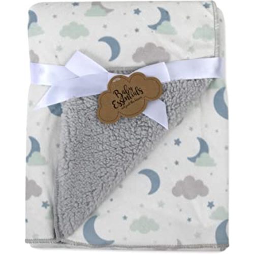 Sherpa Fleece Baby Blankets for Boys and Girls – Colorful, Reversible Baby Blankets for Newborns, Infants, Toddlers, and Nursery (Celestial)