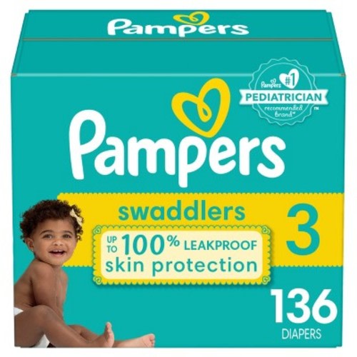 Pampers Swaddlers Active Baby Diapers Enormous Pack - Size 3 - 148ct
