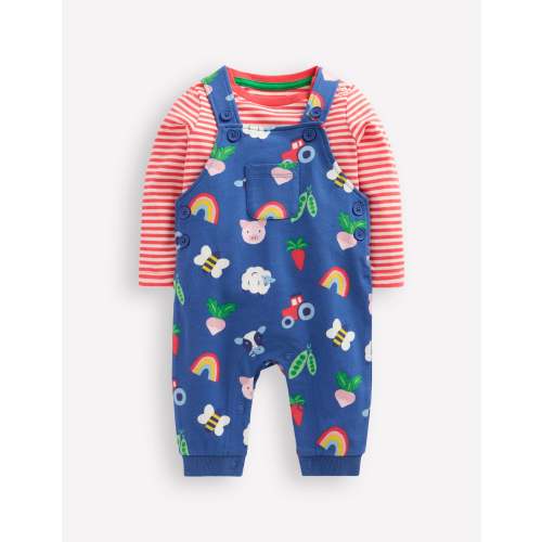Jersey Overalls Play Set-Delft Rainbow Farm | Boden USA