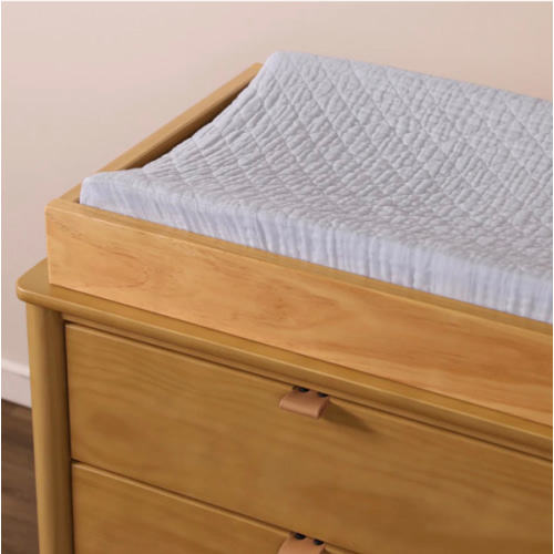 Babyletto Quilted Changing Pad Cover in GOTS Certified Organic Muslin Cotton