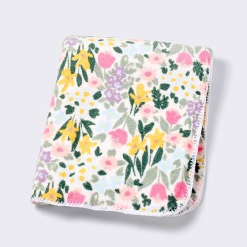 Plush Baby Blanket - Painterly Floral - Cloud Island™