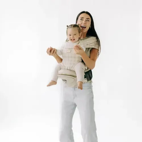 2-in-1 Combo Carrier (in Gingham & Cream)