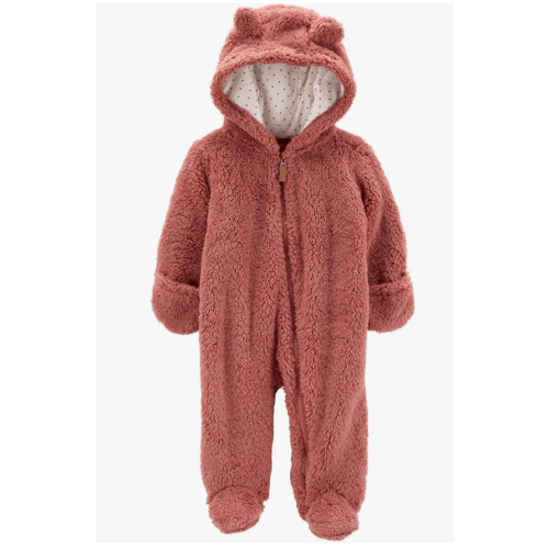 Carter's 0-9 Months Hooded Sherpa Bunting Pram