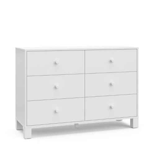 Storkcraft California 6-drawer Double Dresser - White