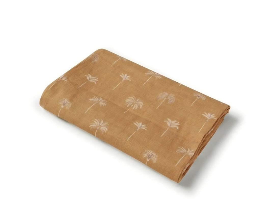 Organic Muslin Wrap in Bronze