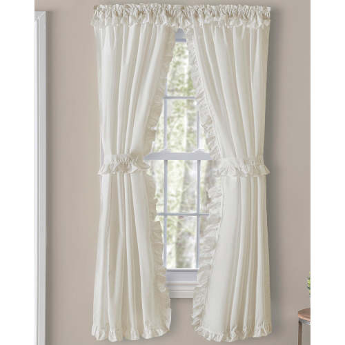 Classic Narrow Ruffled Priscilla Curtains