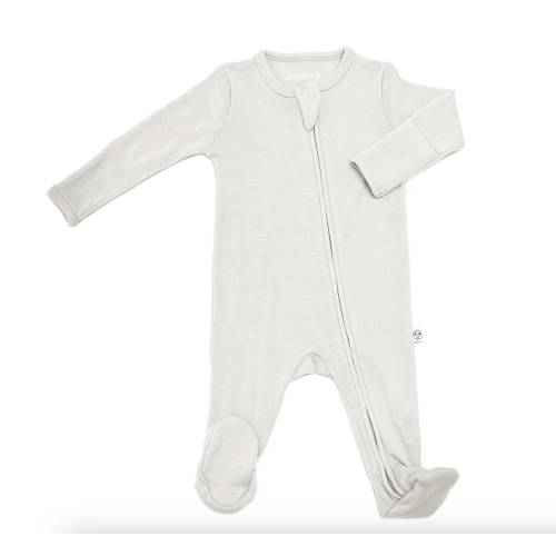 Footie Pajamas, Merino Wool, Oat