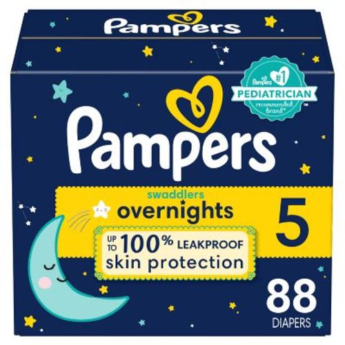 Pampers Swaddlers Overnight Diapers - Size 5 - 88ct