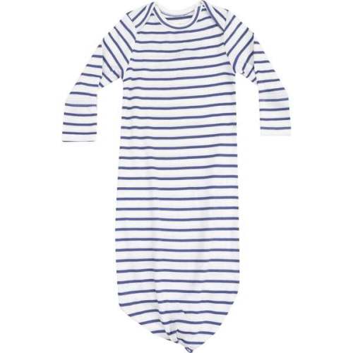Knotted Gown, Stripe Vintage Navy - Angel Dear | Maisonette
