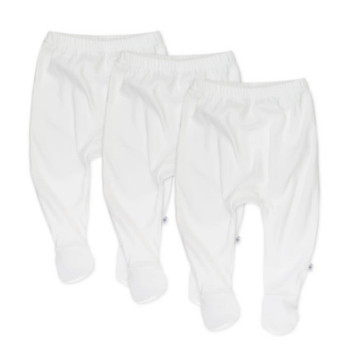3-Pack Organic Cotton Footed Pants | Honest Baby Clothing