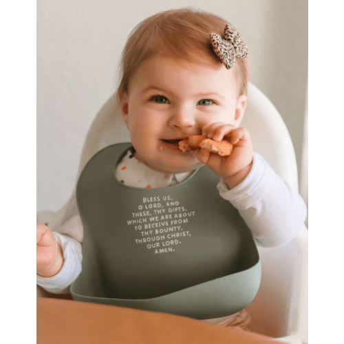 Meal Blessing Silicone Bib