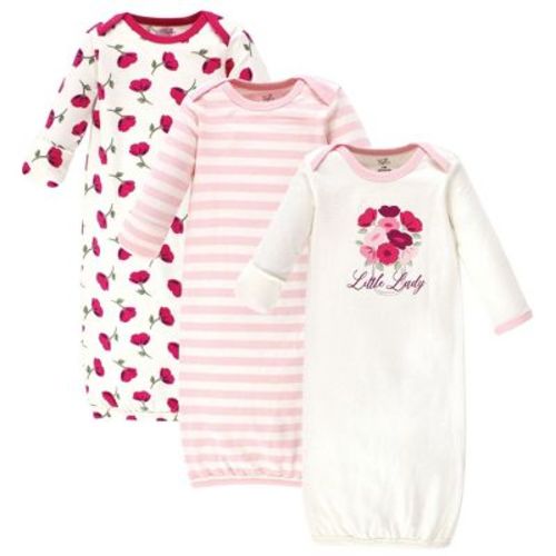 Touched by Nature Infant Girl Organic Cotton Gowns, Petals, Preemie-Newborn