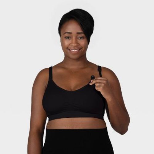 bravado! Basics Women's Seamless Nursing Bra, Color: Black, Size: XL