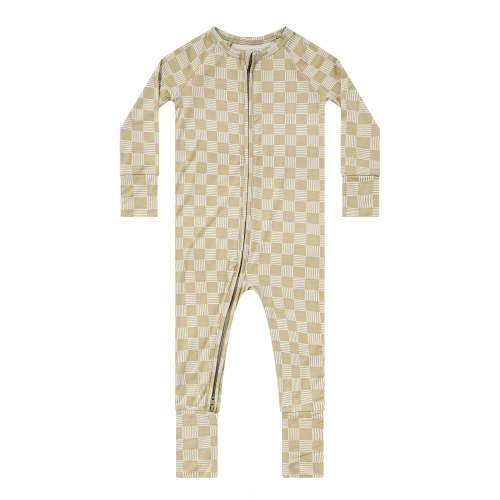 Checkered Lines Zip Romper
 – Brave Little Ones