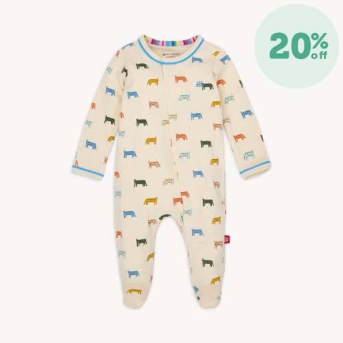 le tigre organic cotton magnetic parent favorite footie – Magnetic Me