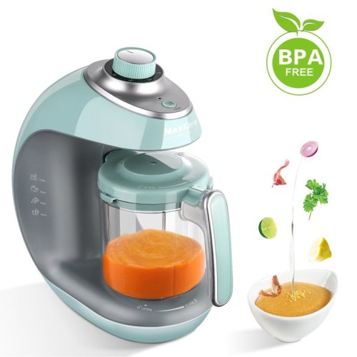 MaxKare Baby Food Maker Baby Food Processor Blender Grinder Steamer Cooks & Blends Healthy Homemade Baby Food in Minutes
