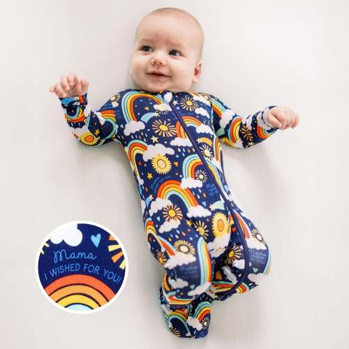 The Second-Skin Footie | Here Comes the Sunshine (Blue) | Raising Mama