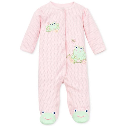 Baby Frogs Snap Up Footed Cotton Coverall
