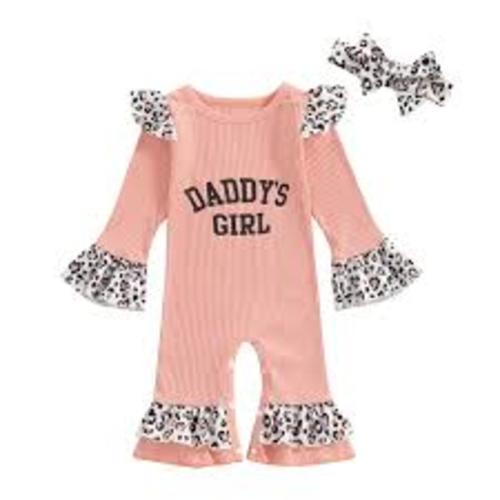 daddys girl leaopard jumpsuit romper -