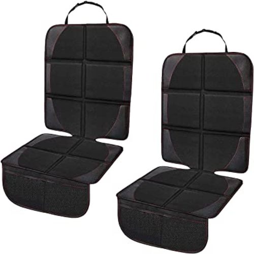 Car Seat Protector, 2 Pack Large Auto Car Seat Protectors for Child Car Seat, Thick Carseat Seat Protector with Organizer Pockets