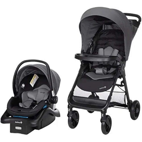 Safety 1st Smooth Ride Travel System Stroller and Car Seat OnBoard™ FLX - Efficient Infant Car Seat Stroller and Infant Car Seat and Stroller Combo, Monument