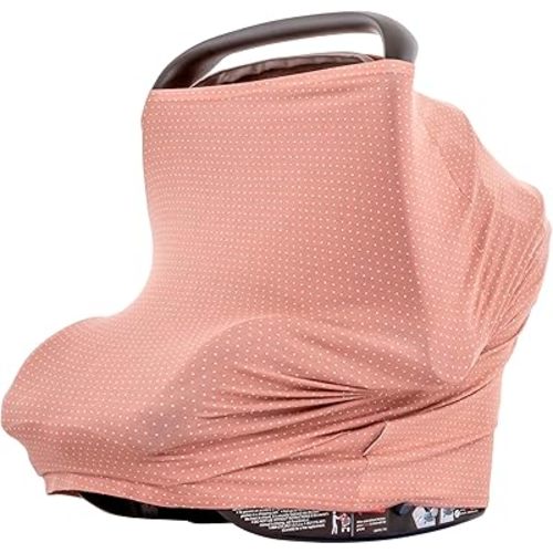 WeeSprout Car Seat Covers for Babies - Carseat Canopy Easily Slips On & Off, Fits All Baby Car Seats, Easy to View Child, 9-in-1 Additional Uses, Ultra-Soft & Breathable Fabric