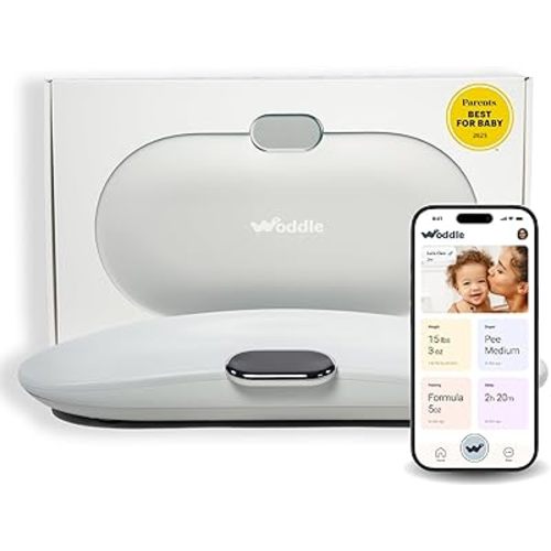 Baby Multifunctional Smart Baby Monitor Changing Pad - 6 in 1 Technology, Includes Built in Scale, Embedded Warmer, Night light, Noise Machine and AI Parent Coach with Touchscreen Tracker