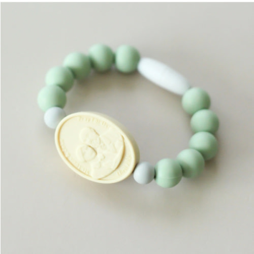 St. Therese with Sts. Zelie and Louis Saint Bracelet | Green