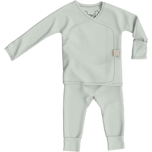 Bonsie Skin to Skin Babywear Footless Bodysuit - Green Baby Footless One Piece - Avocado