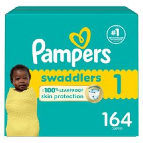 Pampers Swaddlers Sensitive Disposable Diapers - Size 1 - 164ct
