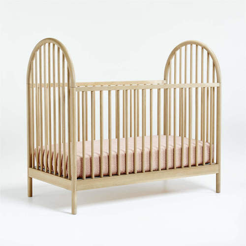 Canyon Natural Spindle Wood Convertible Baby Crib by Leanne Ford