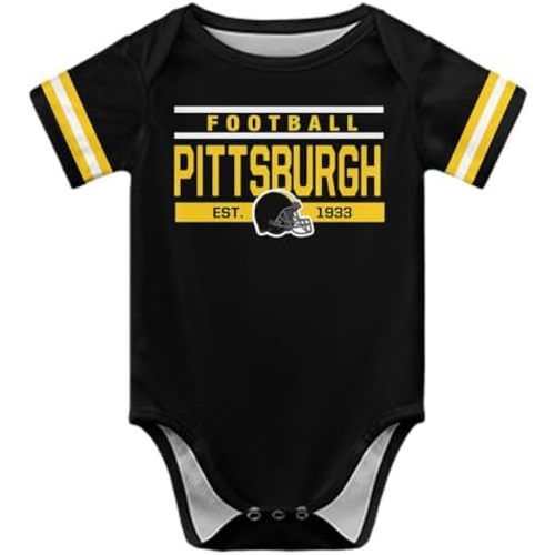 City Football Baby Girl Boy Clothes,Unisex Baby Cotton Short Sleeve Apparel,Baby Bodysuits Jumpsuit,Size:3-24 Months