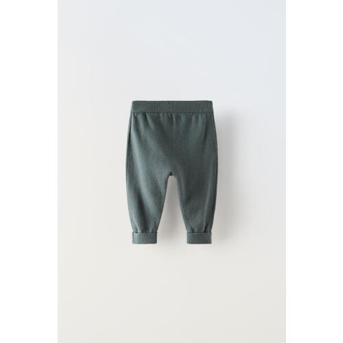 COTTON - SILK KNIT PANTS - Anthracite grey | ZARA United States