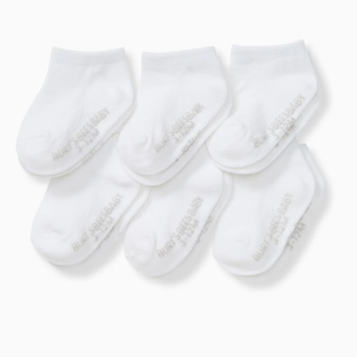Solid Organic Cotton Baby Ankle Socks 6 Pack – Burt's Bees Baby