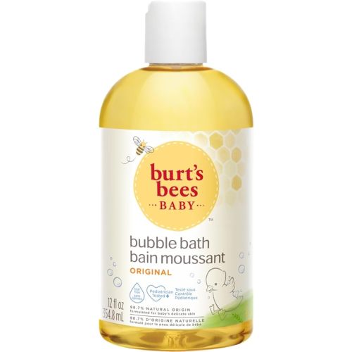 Burt’s Bees Baby Bubble Bath, Tear Free Baby Wash, 97.1% Natural Origin, Paraben Free, Pediatrician Tested, 354.8 ml