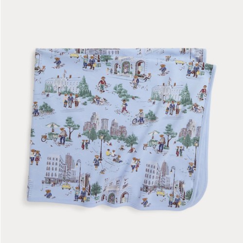 Polo Bear Cotton Interlock Blanket