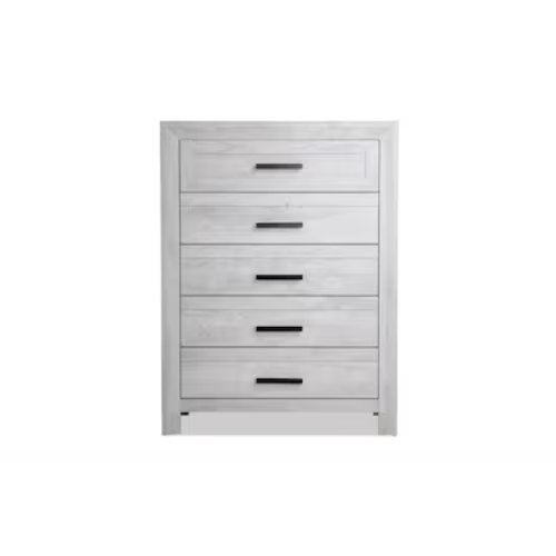 Calvin White 5 Drawer Chest