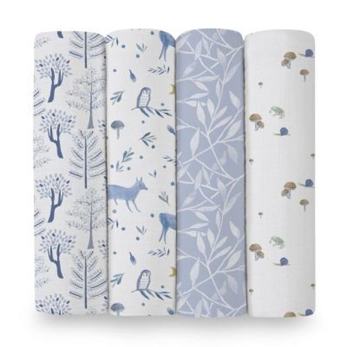 aden by aden + anais Muslin Swaddle Reversible Blankets Harry Potter Iconic - 4pk